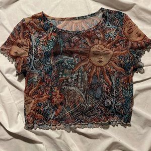 Sun Mesh Crop Top